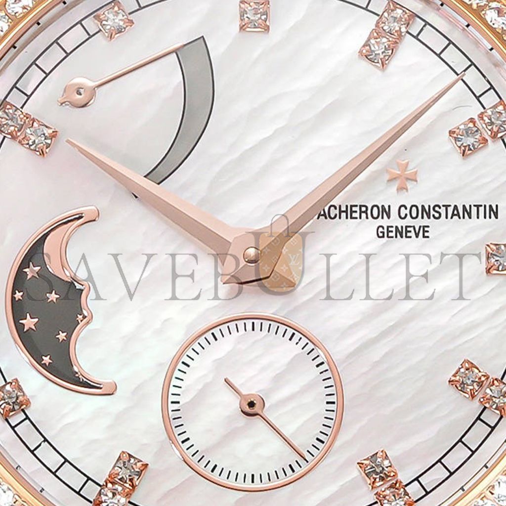 VACHERON CONSTANTIN TRADITIONELLE MOON PHASE MOP DIAL WATCH 83570/000R